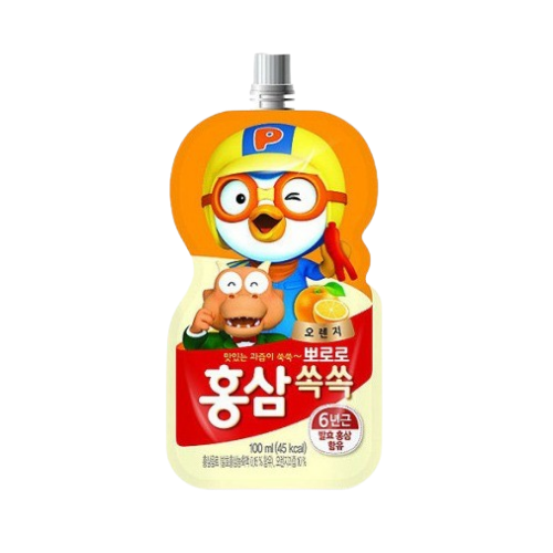 Pororo Red Ginseng for Kids - Orange 100ml*10/4