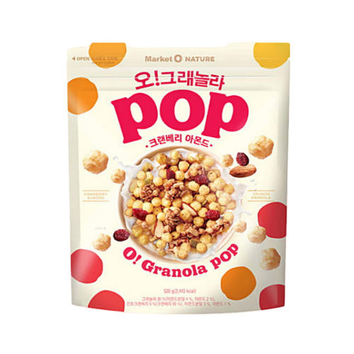 Oh!Granola Pop Cranberry and Almond 370g*8