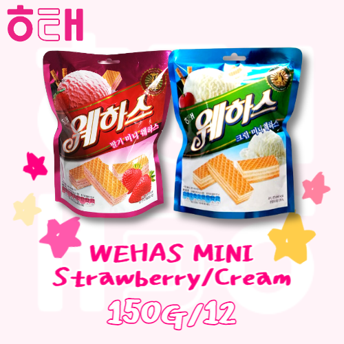 Wehas Mini Strawberry/Cream 150g*12