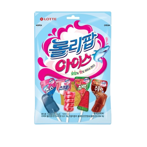 Lotte Snack_Rollipop Ice candy 132g*14