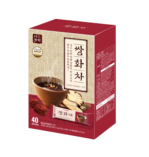 Black Herbal tea(Ssanghwa) 600g(15g*40sticks)*8