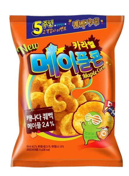 Caramel Maple Corn 124g*12