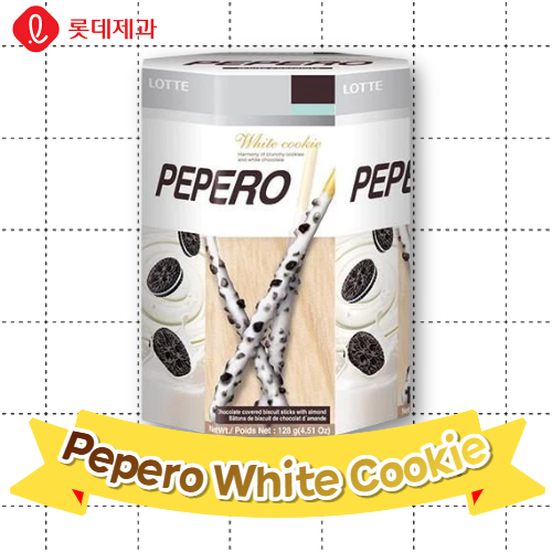 Pepero White Cookie 128g*9