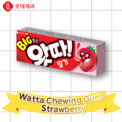 Watta Chewing Gum Strawberry 23g*16