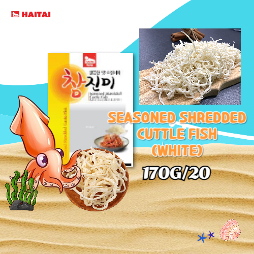 Haitai Seasoned Cuttle Fish (Shredded)(White) 170G*20