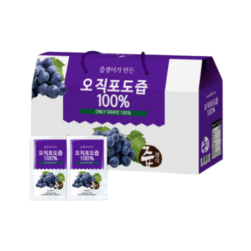 ONLY GRAPE JUICE (Purple grape 100%) 2400g(80ml*30)*4