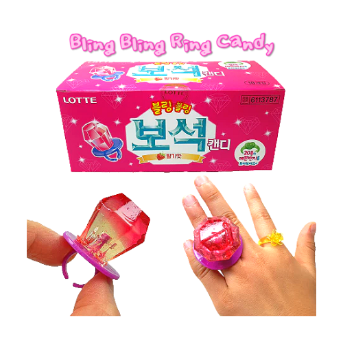 Bling Bling Ring Candy 13g*18/4 (72 Rings)