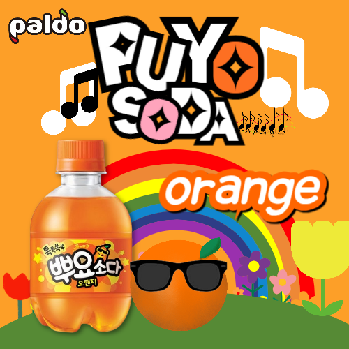 PALDO Puyosoda - Orange flavour 245ml*24