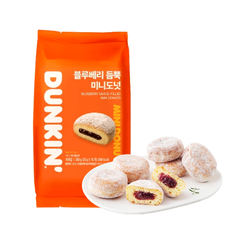Blueberry cream fillng mini donuts 250g*8