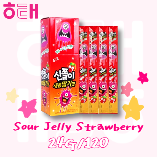 Haitai Snack_Sour Jelly Strawberry 24g*120