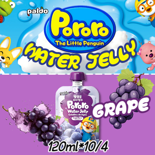 Pororo Water Jelly - Grape flavour 120ml*10/4