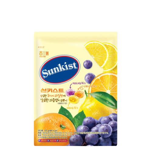 Haitai Snack_Sunkist Candy 125g*16