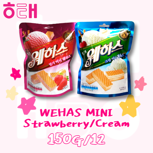 Haitai Snack_Wehas Mini Strawberry/Cream 150g*12