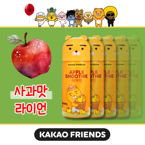 Youus Kakao Smoothie Apple (Character bottle) 190ML*24