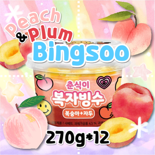 Peach&Plum shaved ice(Bingsoo) 270g*12