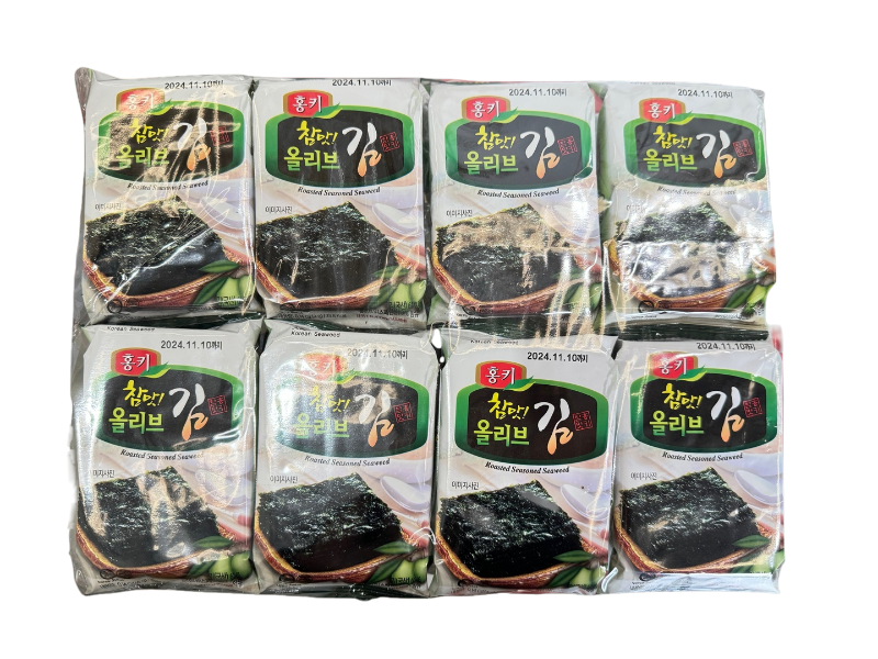 HONGKI OLIVE OIL SEASONED SEAWEED 16pack