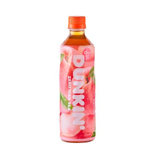 DUNKIN ZERO ICED TEA WHITE PEACH 500ml*24