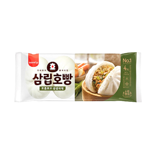 VEGETABLE STEAMED BUN (3P) 255g*18