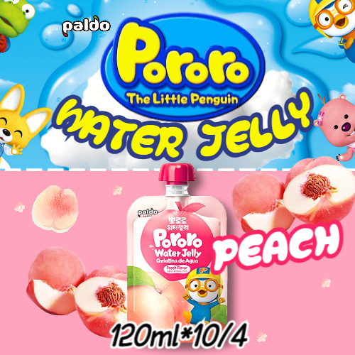 Pororo Water Jelly - Peach flavour 120ml*10/4