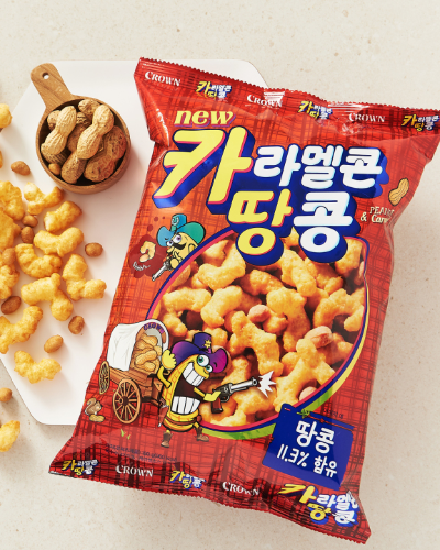 Crown Snack_Caramel corn Peanut 125g*12