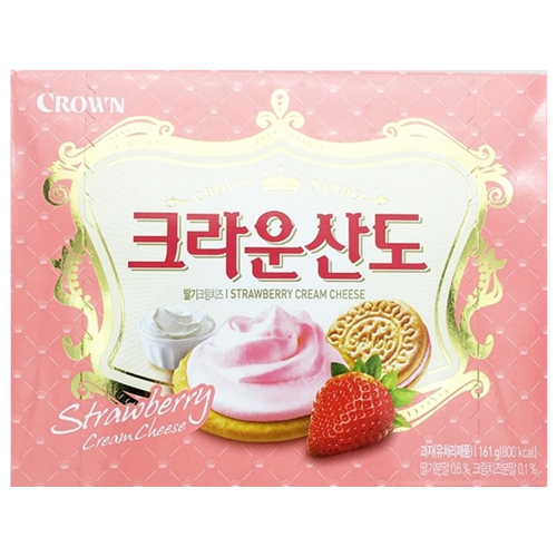 Crown Snack_Sando Strawberry cream cheese 161g*12