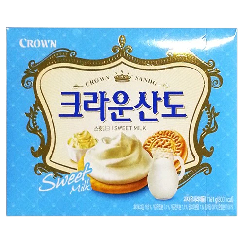 Crown Snack_Sando Sweet milk 161g*12