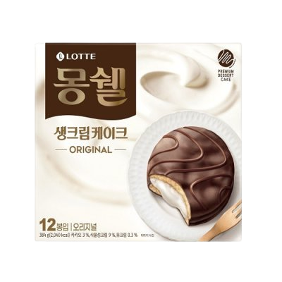 Lotte Snack_Mongswel Cream Original 384g*8