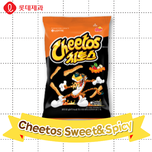 Lotte Snack_Cheetos Sweet & Spicy 134g*12