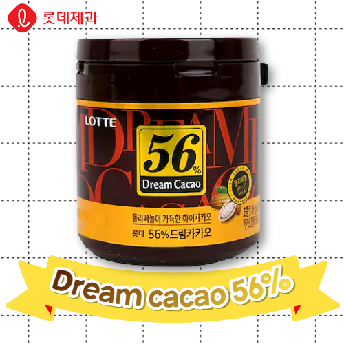 Lotte Snack_Dream Cacao 56% 86g*24