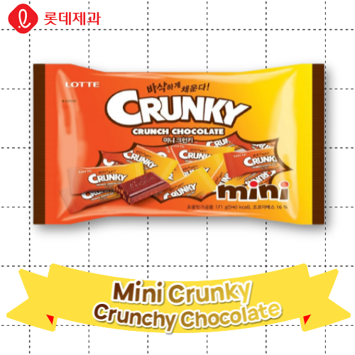 Lotte Snack_Mini Crunky 171g*8