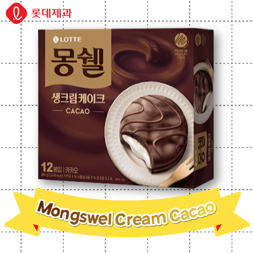 Lotte Snack_Mongswel Cacao 384g*8