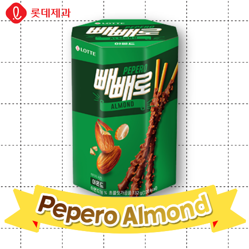 Lotte Snack_Pepero Almond 132g*9