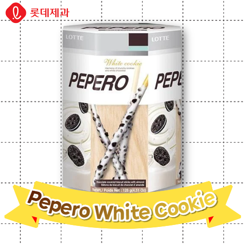 Lotte Snack_Pepero White Cookie 132g*9