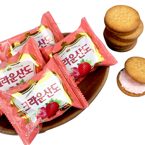 Crown Snack_Sando Strawberry cream cheese 161g*12